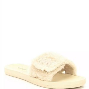 Michael Kors fur slides